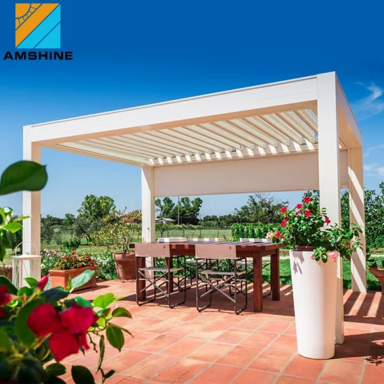 Pergola de luxe étanche, conception automatique, arc de SPA, persienne en aluminium, auvent de toit, pavillon de Patio, pergolas, tente, mobilier d'extérieur, belvédère